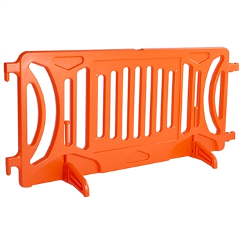 Plastic Crowd Control Fillable Barricade OTW - Orange